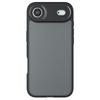 Для iPhone 17 Air Case Чехол с матовым покрытием из ТПУ+ПК, приятный на ощупь, Прозрачный черный