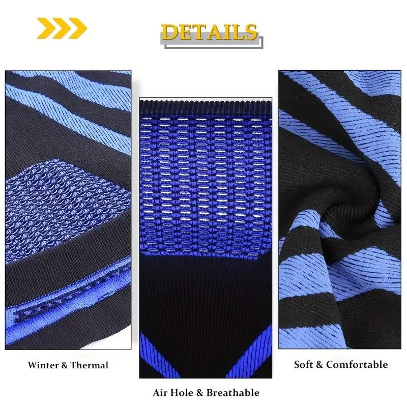 Дышащий, удобный, термовязаный шарф, покрывающий лицо, утеплитель для шеи, велосипедный велосипедный лыжный шарф, маска для пешего туризма, маска для верховой езды