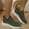 Women's Vulcanized Shoes Army Green Woman Orthopedic Sneakers Versatile Female Shoes Mesh Breathable Shoes Zapatos Para Mujeres