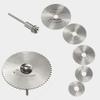 6шт/набор мини-дисковых режущих дисков из быстрорежущей стали с вращающимся инструментом оправки