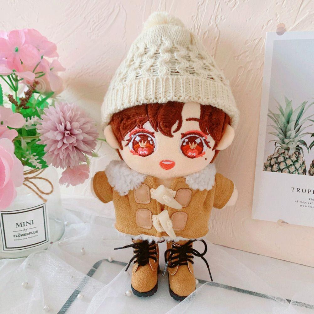 Cloth 20cm Cotton Doll Hat Dress Up Plush Doll Costume Suit Plush Doll Hat  Doll Ornament