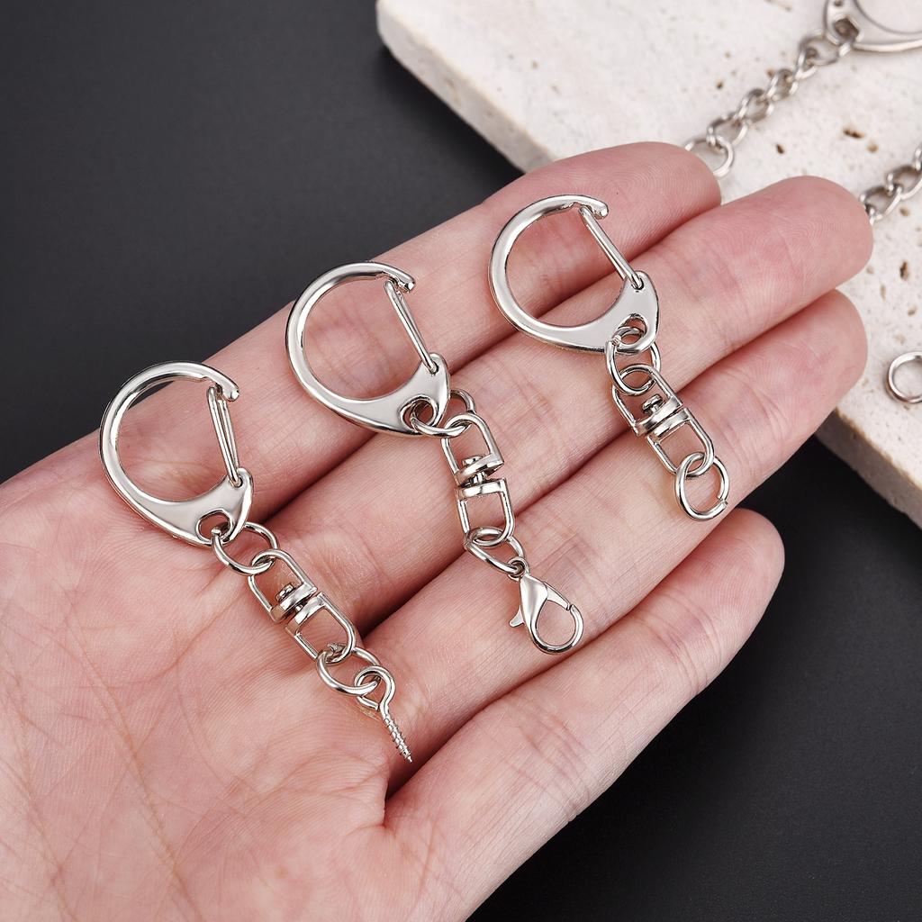 5/10 шт. Застежка-лобстер Кольцо для ключей Брелок Застежки C-образной формы Соединительный крючок Для DIY Изготовления циркона Фурнитура Аксессуары для брелока