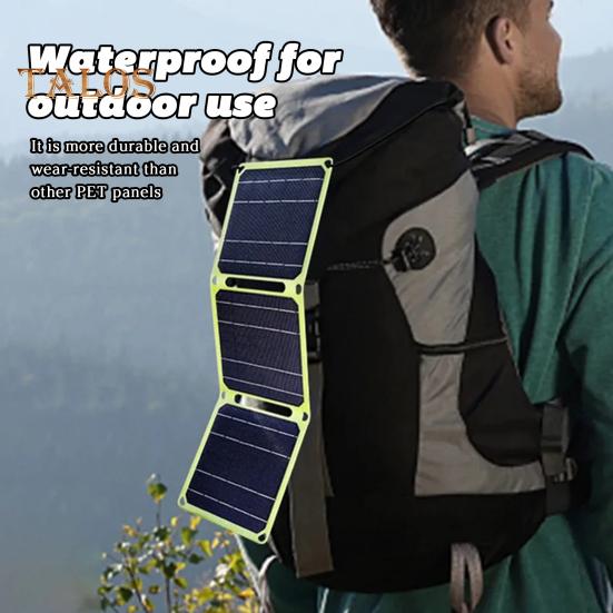 Зарядное устройство для солнечных панелей. Высокая скорость преобразования. Защита от короткого замыкания IP65. Водонепроницаемый складной дизайн. Портативное зарядное устройство для телефона. Солнечная панель.