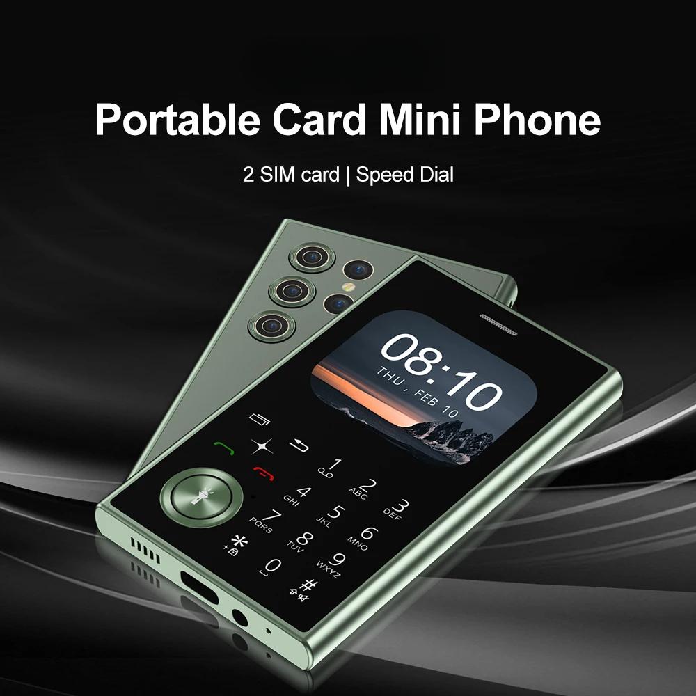 Двойной SIM-модуль, модный кнопочный мини-мобильный телефон 2G GSM, быстрый набор, волшебный голос, портативная функция, сотовые телефоны, порт 3,5 мм
