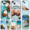 Чехол для телефона из скорлупы кокоса для iPhone Samsung Galaxy Redmi Xiaomi Oppo OnePlus Note SA 7 8 9 10 11 12 13 14 20 21 22 23 53 54 Pro Max Ultra TPU Soft