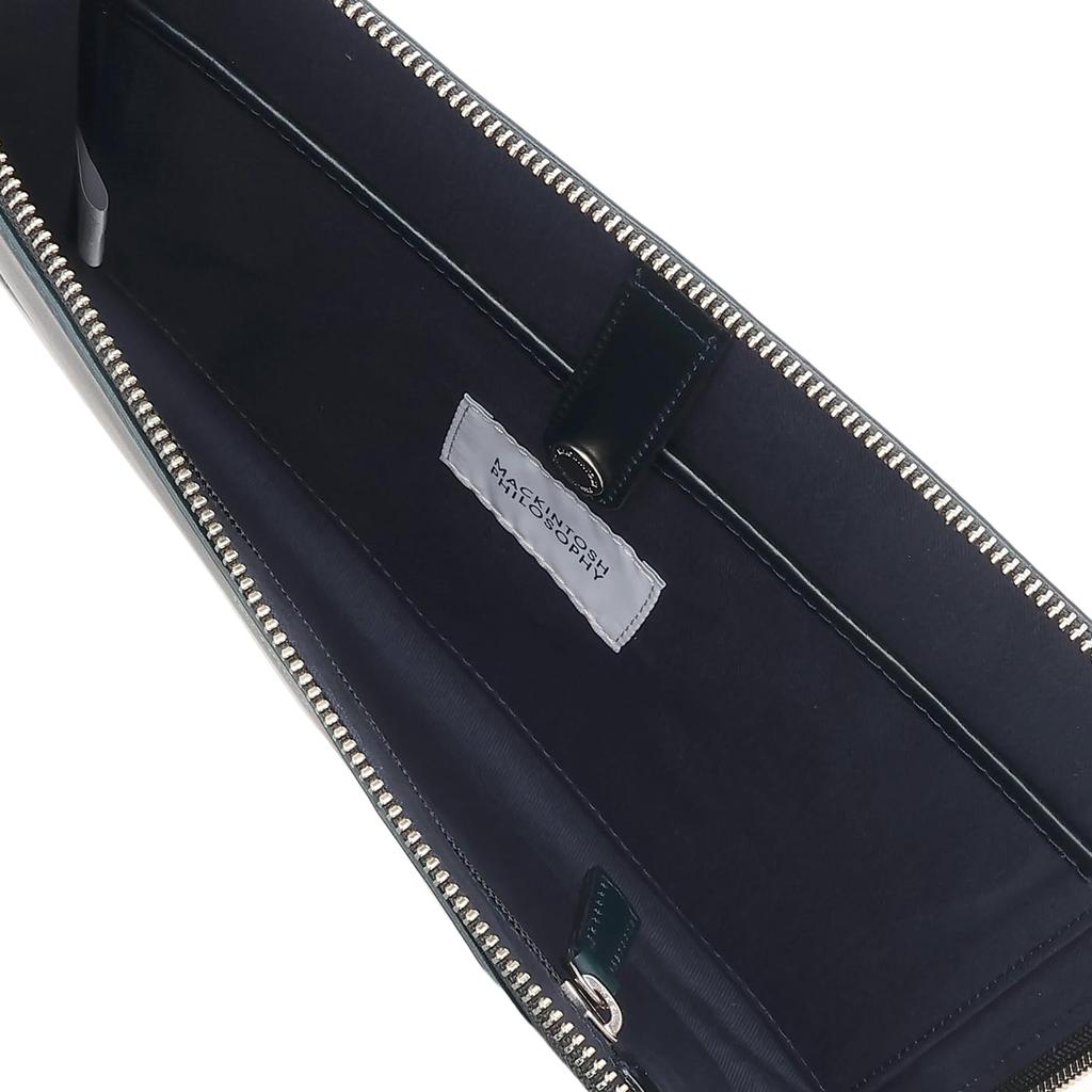 Mackintosh Philosophy Braveval Clutch Bag, Genuine Leather, 73117, Navy Blue