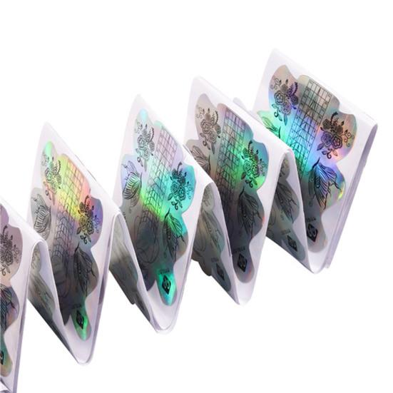 Практичные наклейки для наращивания ногтей, сильная липкость, очаровательный блестящий визуальный эффект