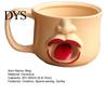Уникальная кружка с высунутым языком, причудливая керамическая кружка для кофе, 10 унций, 3D-скульптурное лицо, декоративная для чая для студентов, молока, забавная креативная посуда для напитков, для дома, офиса