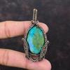 Chrysocolla Copper Wire Wrapped Pendant Handmade Designer Jewelry Wrapped Gemstone Pendant Gifts For Mom Chrysocolla Jewelry Healing Stone