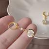 Boucle D'oreille Femmes Vintage Gold Color Dangle Серьги Для Женщин Модные Украшения Новые Серьги-Кольца Пирсинг