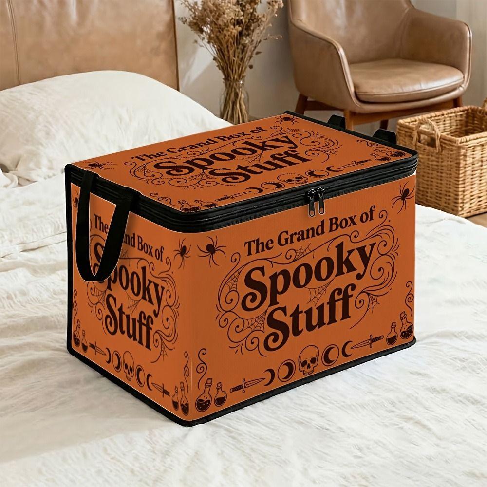 Space Saving Halloween Storage Bin Large Capacity Clothing Storage Basket Dormitory