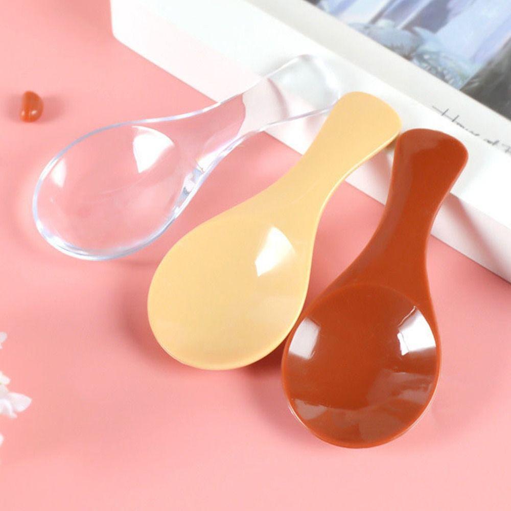5/10pcs ABS Plastic Vintage Cutlery Spoon Mini Simulation Spoon Dollhouse Miniatures Decoration