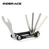 RIDERACE Bicycle Multi Tool 5 In 1 Portable 4mm 5mm 6mm Hex Allen Wrench T25 15mm Bike Pedal Spanner Multifunction Repair Tools