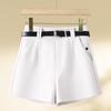 Women's High-Waist A-Line Suit Shorts, Spring/Summer 2025 - Versatile, Loose, Slimming, Wide-Leg, Casual Style.