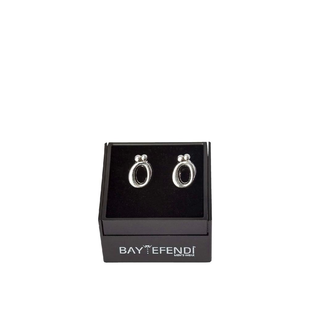 Персонализированная запонка серебряного цвета с буквой А