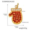 Рождественский титановый кулон Mi Duoduo с цирконами - Милое праздничное украшение