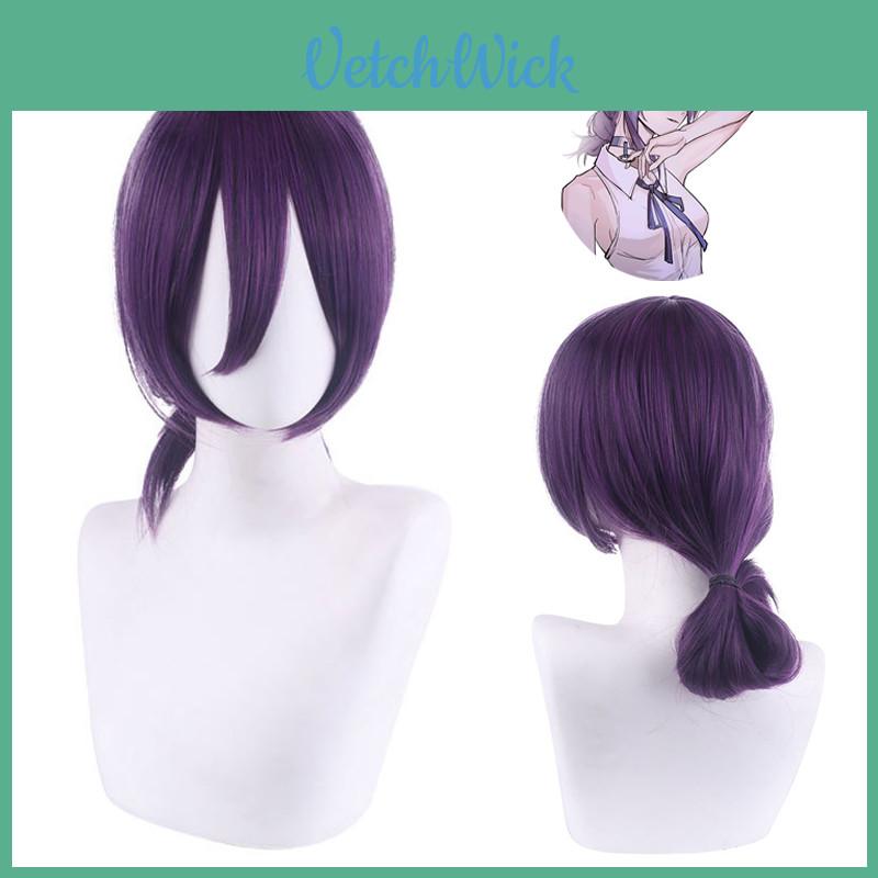Chainsaw Man Reze Cosplay Wig Horsetail Halloween Party Role Play Props 130 Degrees Heat Resistant