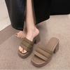 Women Summer High Heels Slippers Women Chunky Sandals Design New Casual Shoes Platform Slingback Flip Flops  Femme Pumps