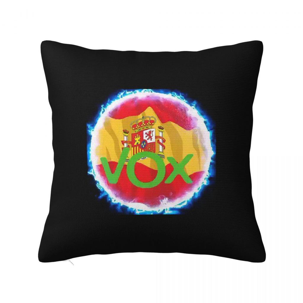 Espana Vox Logo Spain Political Party Spanish Square Pillowcase Cushion Cover Pillow Case Throw Pillow Cover for Home Bedroom