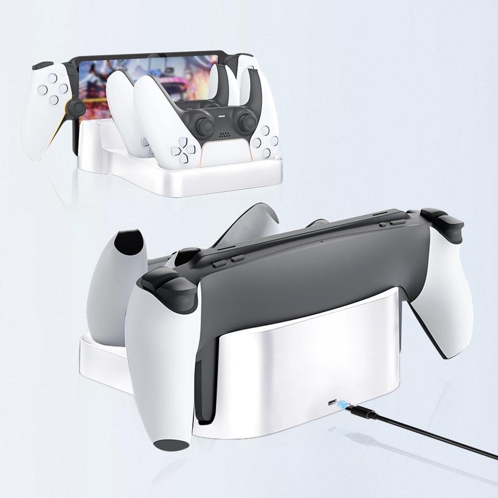 Playstation5 Portal Charging Dock, 3 In 1 Charging Dock Station Stand for Playstation5 Portal Remote Player for PS5 Controller Charger Dock Base Kit