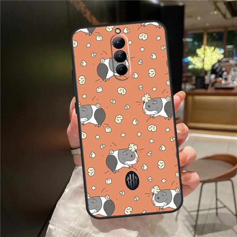 Cute Cartoon Guinea Pig Case For ZTE Nubia Red Magic 8 Pro 8S Pro Plus RedMagic 9 Pro Plus 6 7 6S 7S 6R 5S 5G Cover