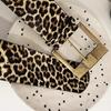 Animal Print Belt Trendsetting Leopard Wide Waistband Daily Use Waist Belt for Fashion Enthusiasts