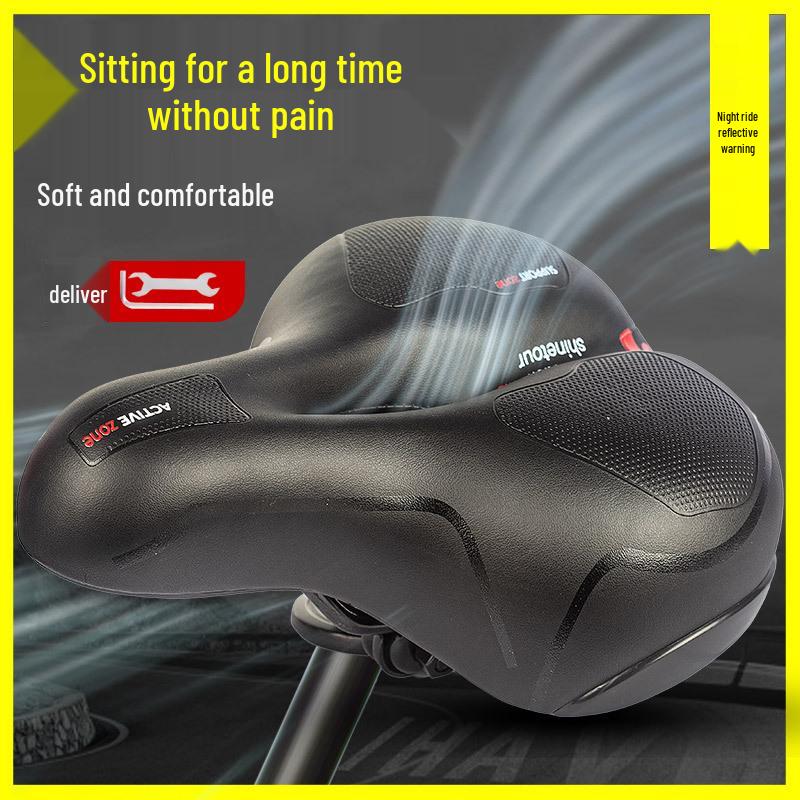 Super Soft Shock-Absorbing Mountain Bike Seat Cushion with Breathable Hollow Design