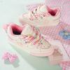 College Style Cute Strawberry Bread Shoes Women's Tide Niche Design Versatile Casual Board Shoes Spring New
