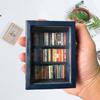 Mini Bookshelf Ornament Wood Pocket Anxiety Bookshelf Ornament Book Lovers Gift for Home Decorations