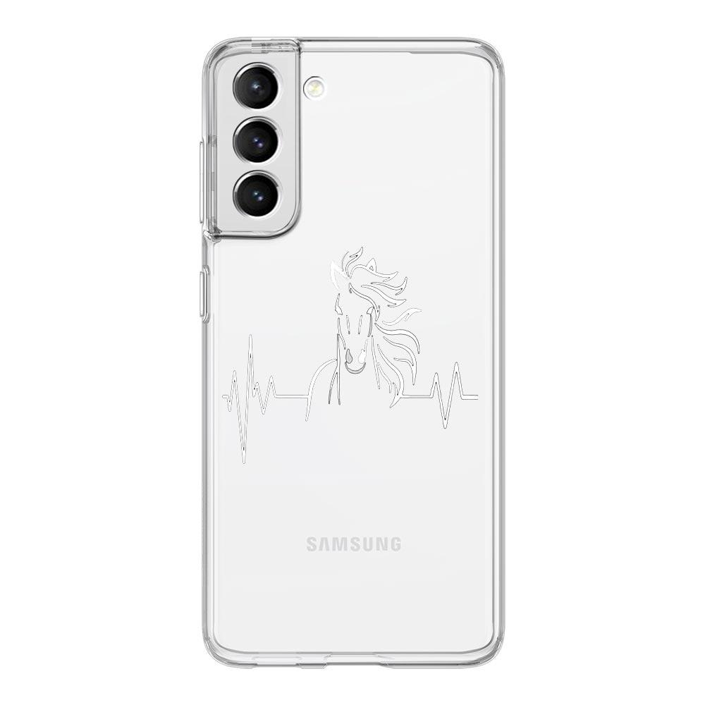 Чехол для телефона Samsung Galaxy S24 Ultra S23 FE S22 S20 S21 5G S10 S9 Plus S10E S8 Мягкий силикон Прозрачный Искусство животных Лошадь Чехол