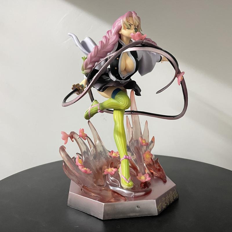 Demon Slayer Kimetsu no Yaiba Mitsuri Kanroji GK ПВХ Фигурка Аниме Фигурка Модель Игрушки Статуя Коллекция Модель Кукла Подарок