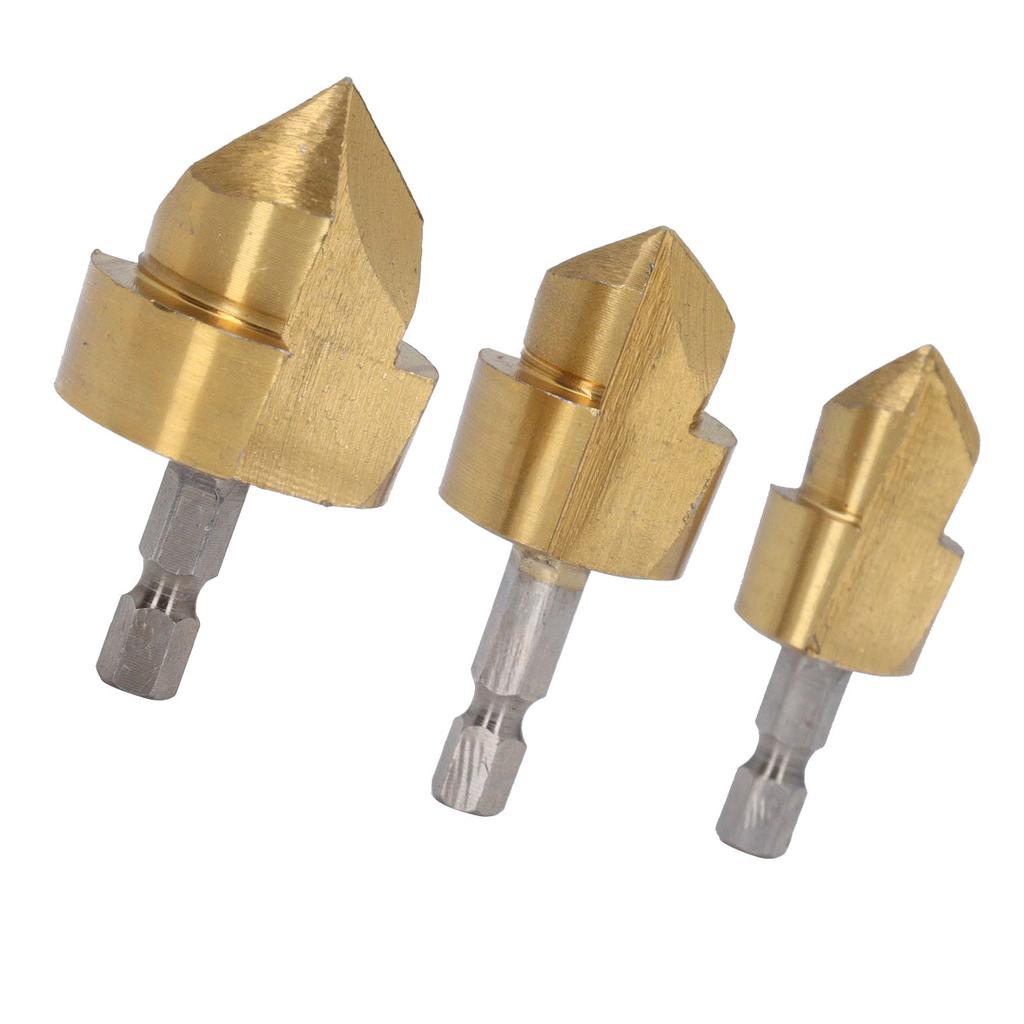 Набор из 3 шт. PPR подъемных сверл с шестигранным хвостовиком 1/4 дюйма для расширения водопроводных труб, перфораторов, открывателей отверстий