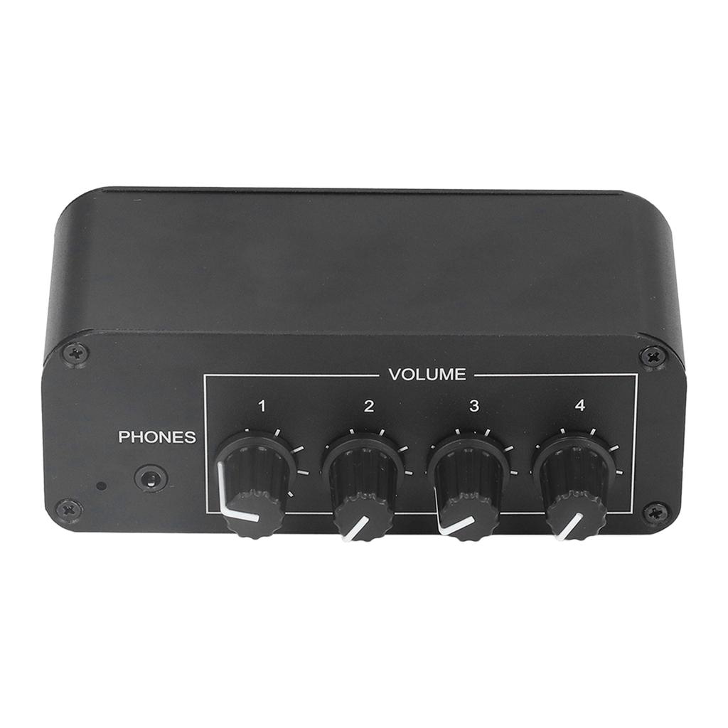 Стерео микшерный пульт 4 канала RCA вход и выход Мини стерео микшер с раздельными регуляторами громкости фо