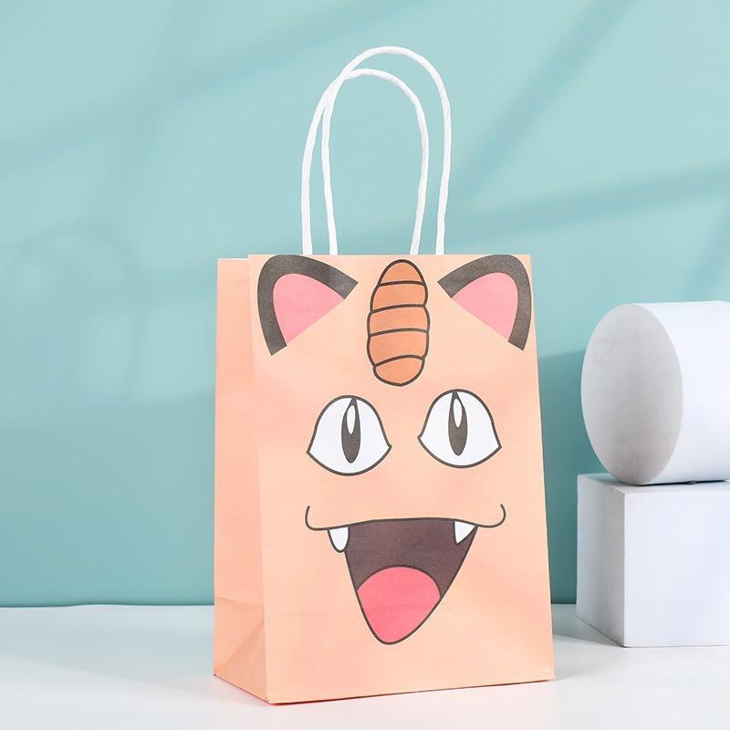 12Pcs Cartoon Gift Handles Bags Shopping Birthday Party Favor Bags