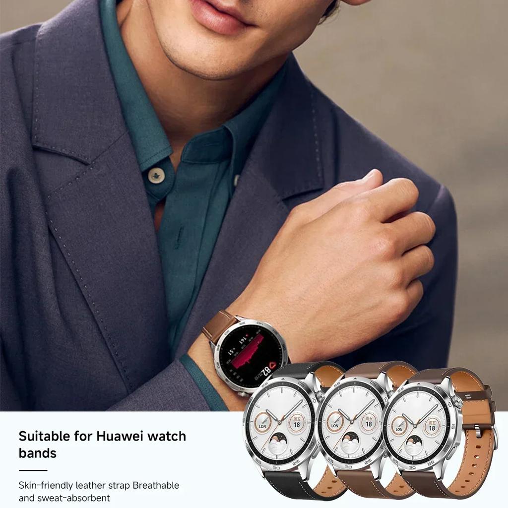 22 мм 20 мм Премиальный кожаный ремешок для HUAWEI WATCH GT 5 46 мм 5Pro GT 3 GT2 Pro 46 мм Ремешок Замена ремешка на запястье