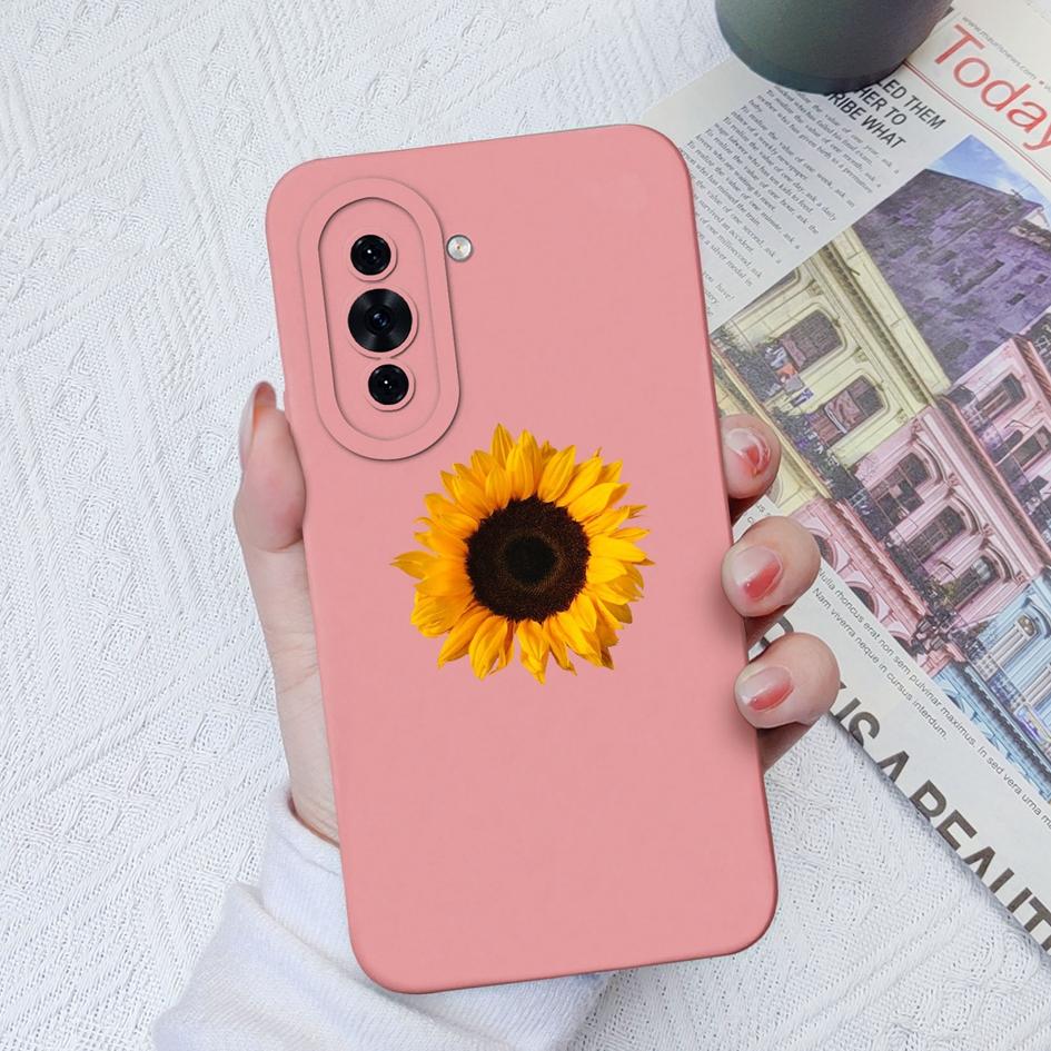 Чехол для телефона Huawei P30 P40 Lite Nova 6 7 8 9 10 11 Pro SE Daisy, мягкий жидкий силиконовый матовый противоударный чехол, защита камеры для бампера Huawei