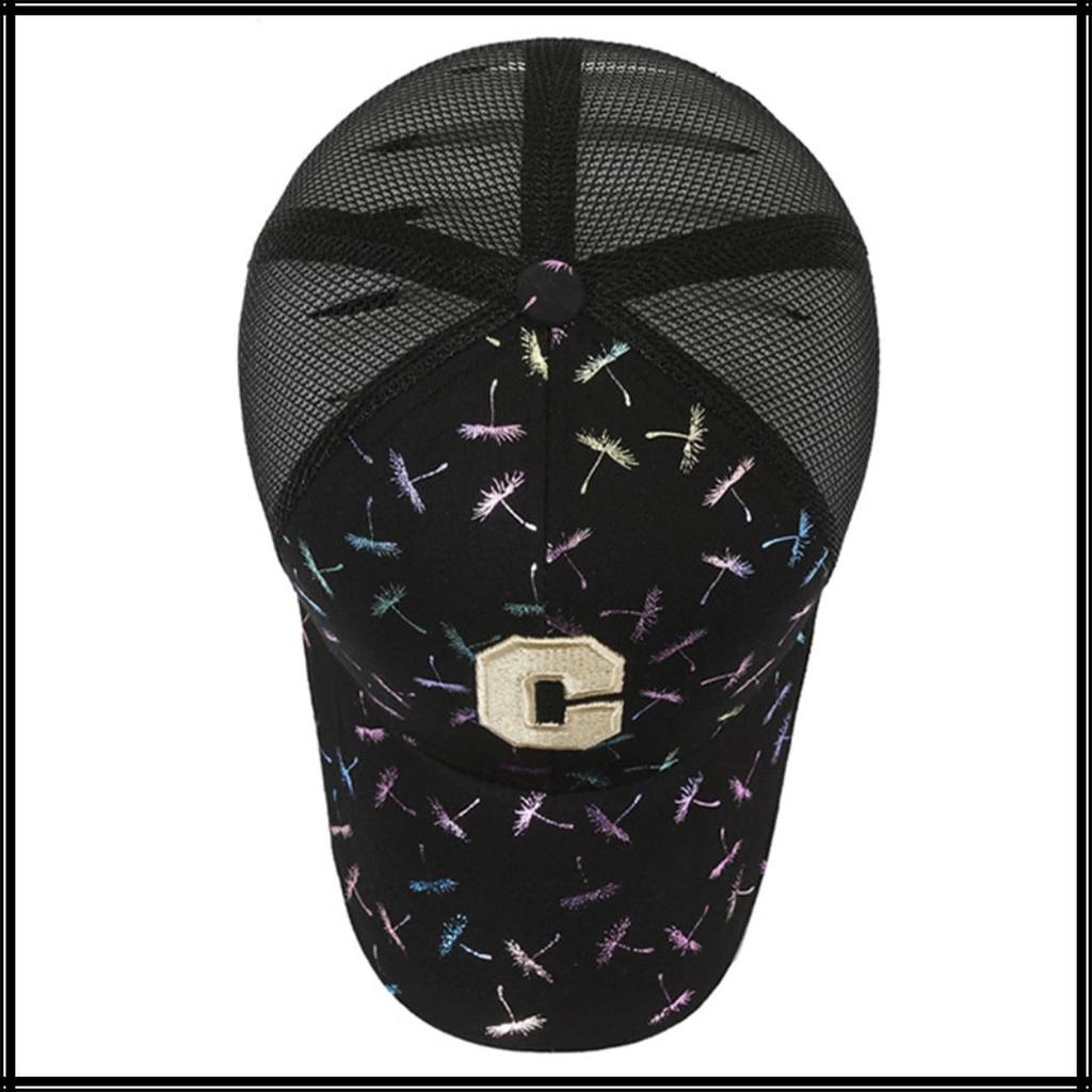 Вышитая шляпа Sun CZA229 [Белый Клык], Кепка, Сетка, Дышащая, Повседневная, Защита, Спорт, Мужская, Женская, (черный)