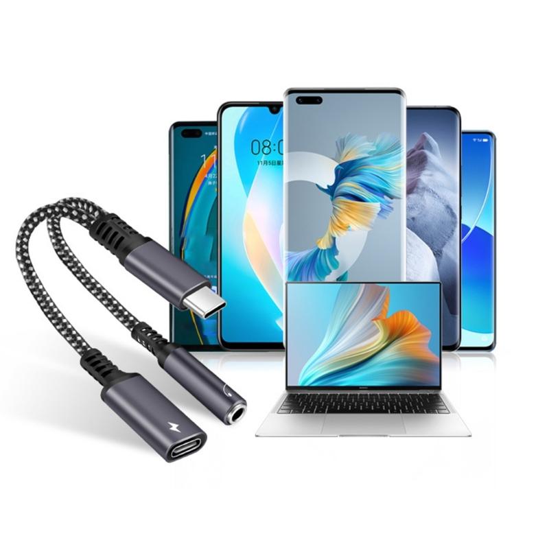 Одновременная зарядка и звук USB C адаптер для чистого звука на телефоне и устройствах