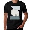 Mid Century Minimalist Tshirt Simple Solid Color Crew Neck Tee
