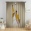 Кухонные шторы для гостиной Rock-Queenes Shades Halloween Decoration Window Curtain Partition Home Interior Curtains Camera