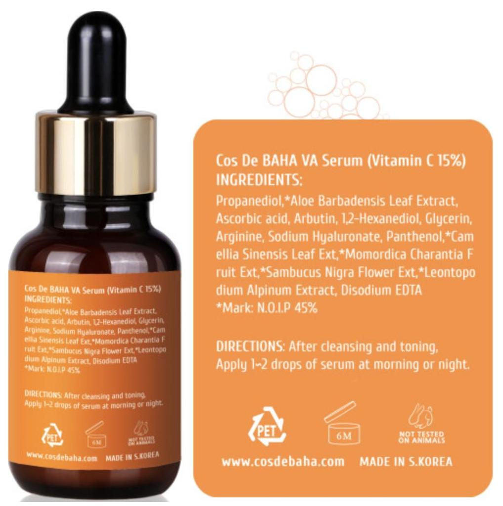 Cos De BAHA VA Vitamin C Serum 30ml (3 Options)