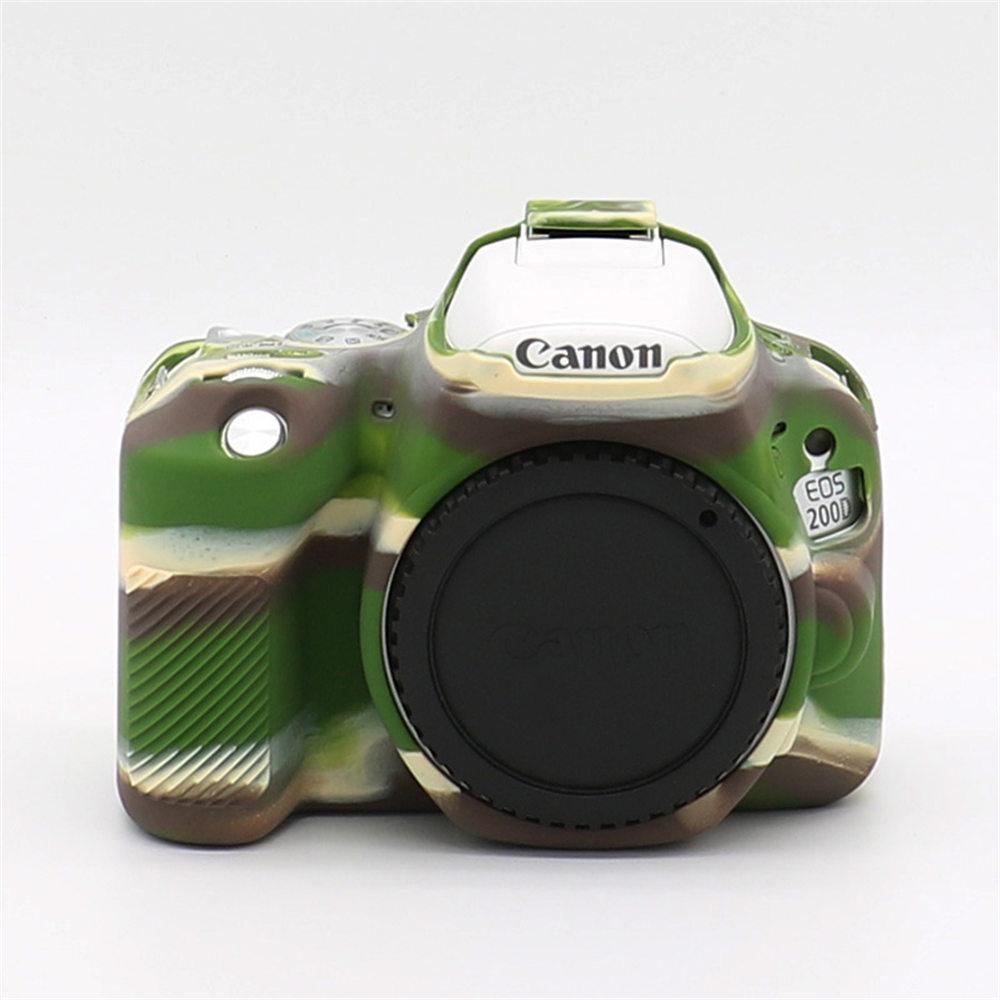Мягкий силиконовый защитный чехол для корпуса камеры Canon EOS 200D 200DII 250D, резиновая накладка, скин