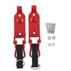 2 Pcs Roof Rack Shovel Holder Heavy Duty Metal Rubber Clamp Mounting Kit for Car Truck Garage Red