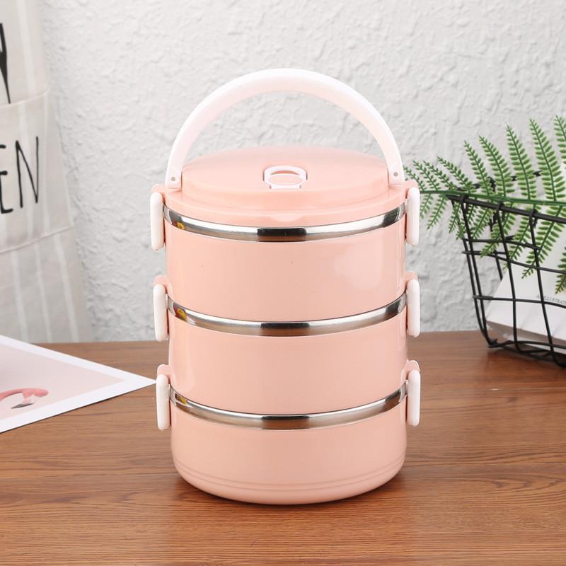 Контейнер для хранения продуктов из нержавеющей стали с модульными слоями для организации ежедневного питания