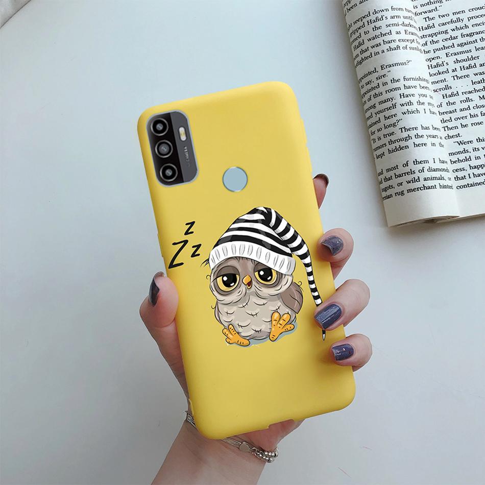 Чехол для OPPO A53S 2020 Мультяшный Coque Сердце Нарисованный Силиконовый Задняя Панель Телефона Для oppo a53s A 53s A53 s oppoa53 2020 Чехол-Ракушка