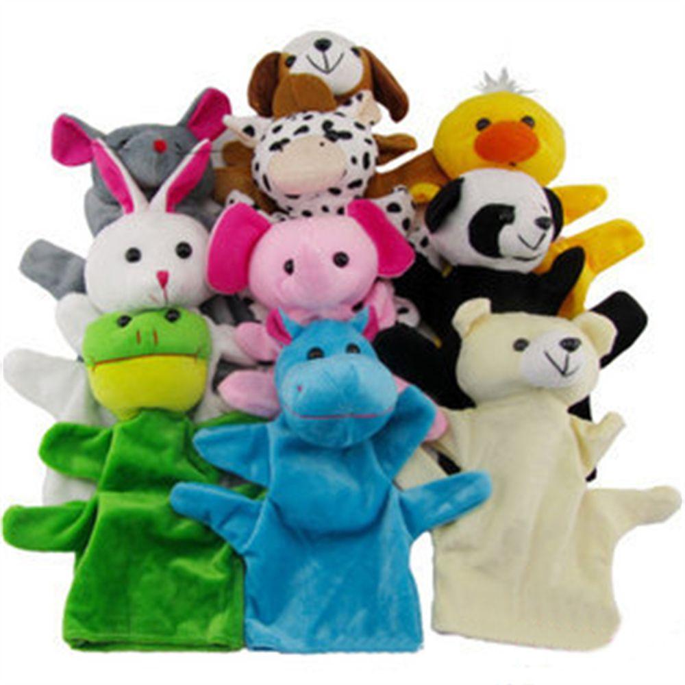Playing Toy Tell Story Prop Hand Toy Finger Dolls Animal Plush Toys Big Hand Puppet Fingers Puppets