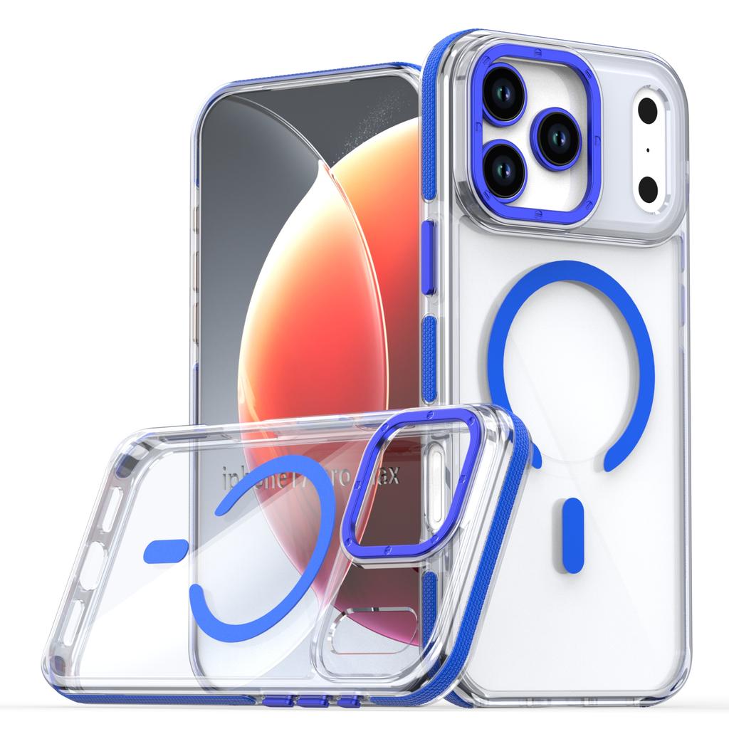 New Transparen For Magsafe Magnetic Phone Case For iPhone 17 Pro Max 17Pro 17Air 12 13 14 15 16 Pro Max 16e Shockproof Cover