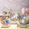 Hollow Moon Wooden Decorations Middle  Festival Party Star And Moon Castle Desktop Decorations
