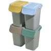 4x Rubbish Bin 25L Waste Container for Sorting Ash Bucket