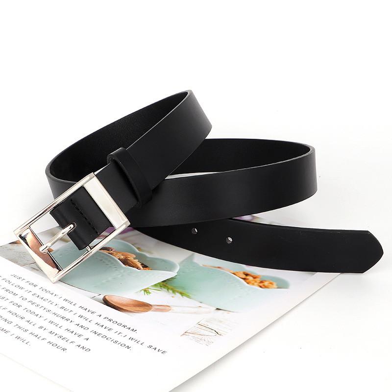 Womens Pu Leather Belt With Alloy Buckle For Casual Office Wear